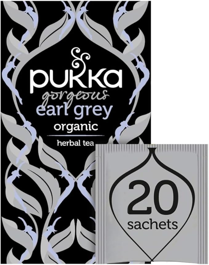Pukka Gorgeous Earl Grey Organic Black Tea 20 Tea Bags