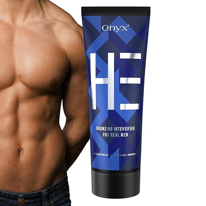 Onyx HE Tanning Bed Lotion for Men -  Muscle Bronzing Complex & Moisturizing Formula