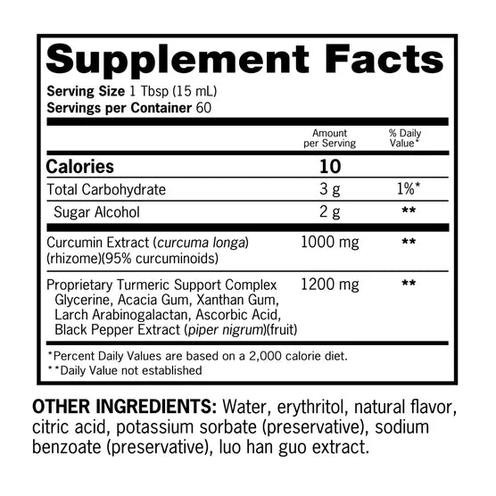 Qunol Liquid Turmeric 1000 mg with Black Pepper Extract – 30.4 fl oz (900 ml)