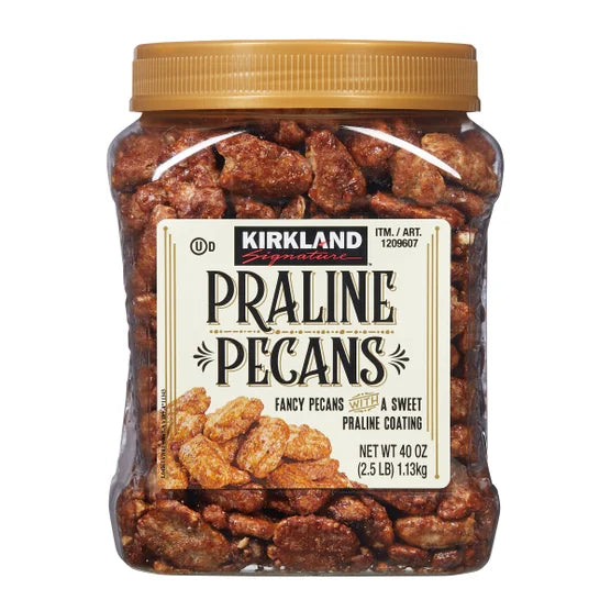 Kirkland Signature Praline Pecans, Sweet Coated Fancy Pecans, Kosher Certified – 2.5 lbs (40 oz)