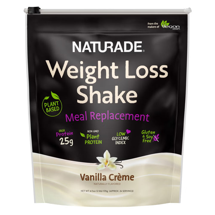 NATURADE Plant-Based High Protein Shake, Vanilla Creme, 2.5 lbs