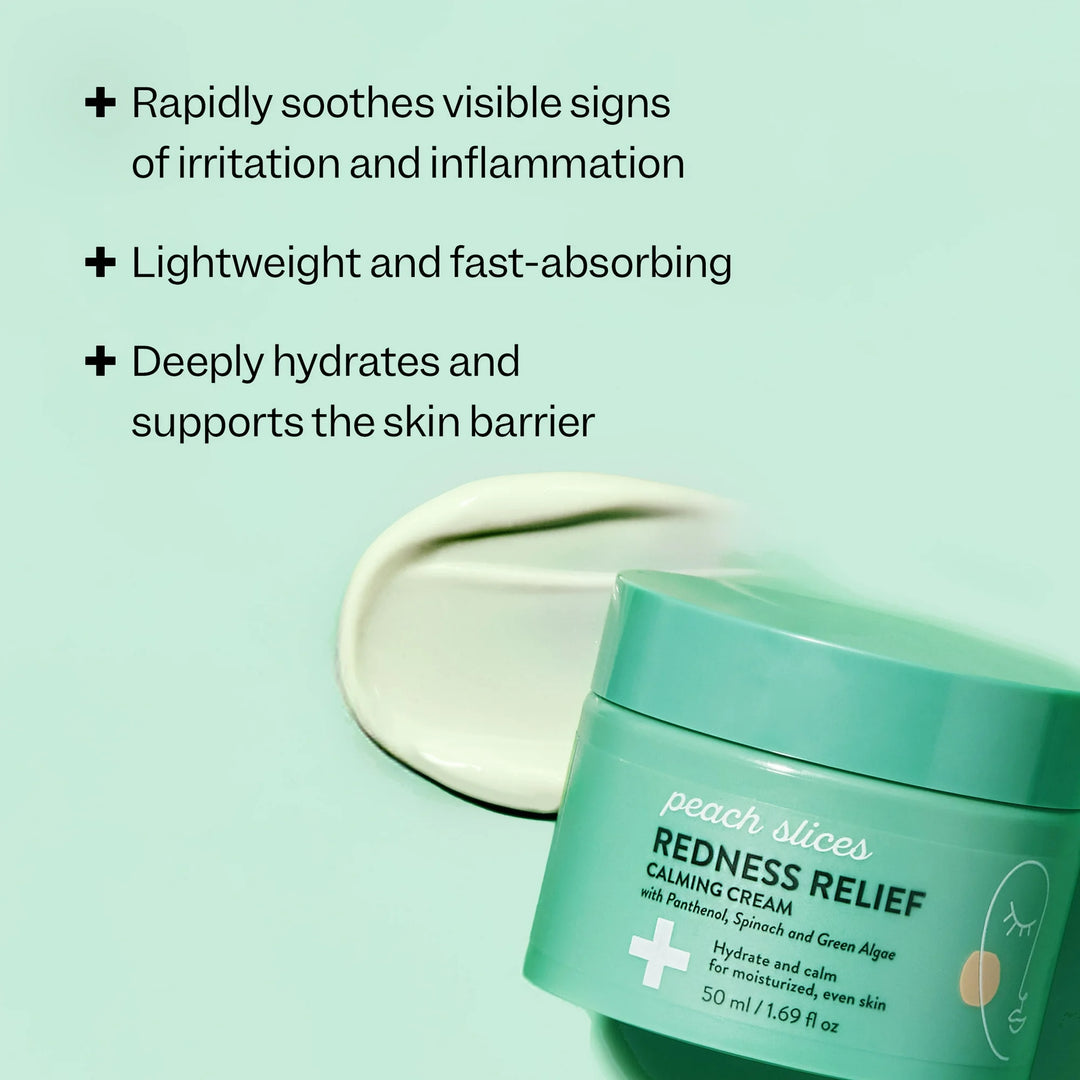 Peach Slices Redness Relief Calming Face Cream 50ml – Hydrating & Soothing for All Skin Types