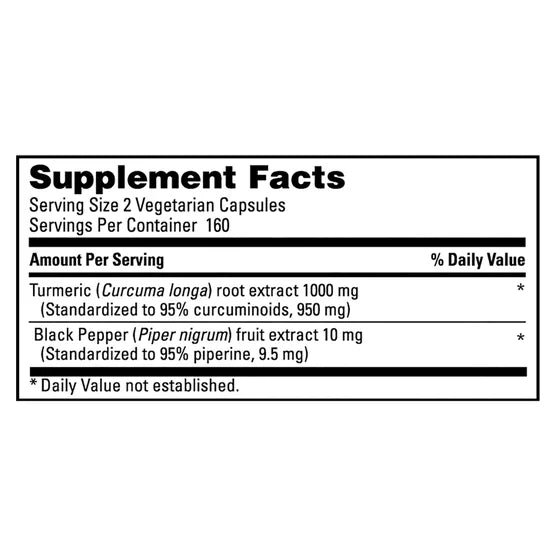 Kirkland Signature Turmeric 1000mg Antioxidant Support (320 Vegetarian Capsules Bottle)