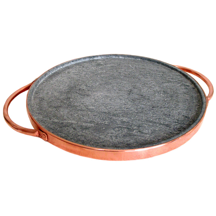 Cookstone Cuprum Line Soapstone Pizza Dish – Handmade , Non-Stick