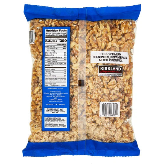 Kirkland Signature Walnut Halves 3 lb – US #1 Grade Premium Walnuts for Baking, Cooking & Healthy Snacking