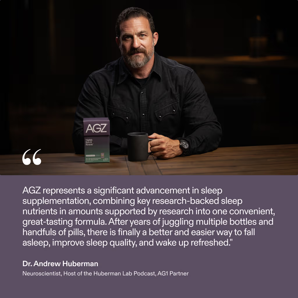 AGZ Nightly Drink | Relaxation Blend with Adaptogens & Minerals | Melatonin-Free | 330 ml