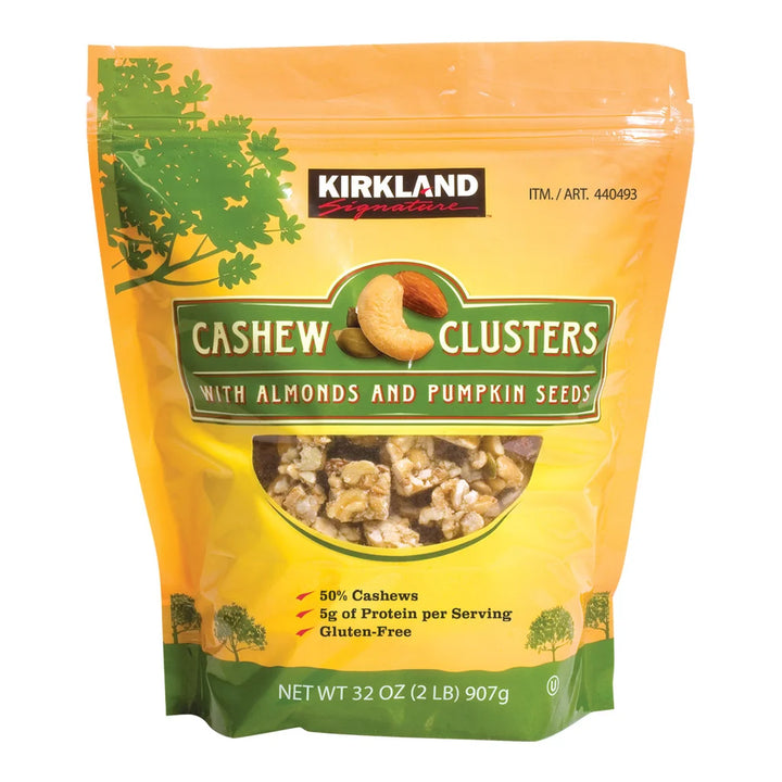 Kirkland Signature Cashew Clusters with Almonds & Pumpkin Seeds (32 oz / 907g Bag)