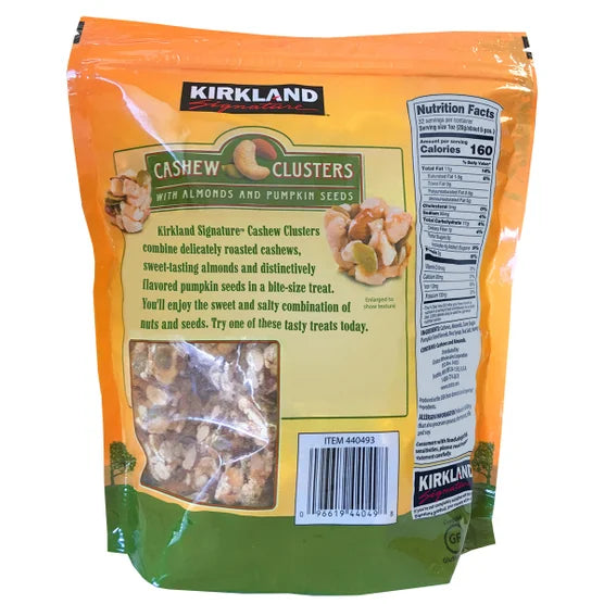 Kirkland Signature Cashew Clusters with Almonds & Pumpkin Seeds (32 oz / 907g Bag)