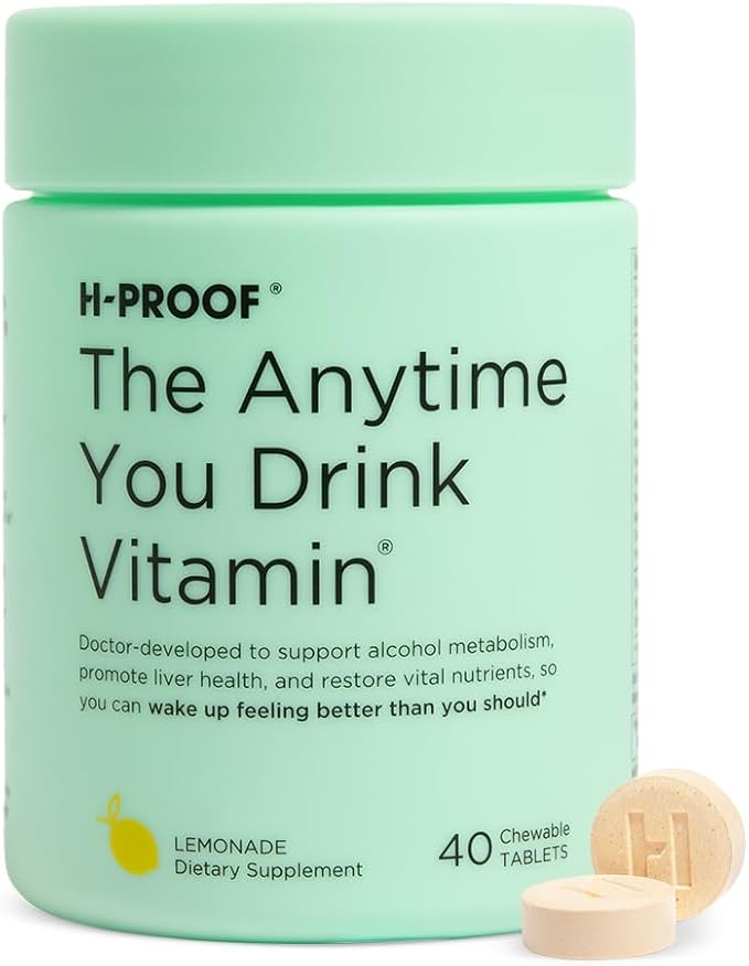 H-Proof Anytime Vitamin Chewables –  40 Tablets, Sugar-Free & Vegan