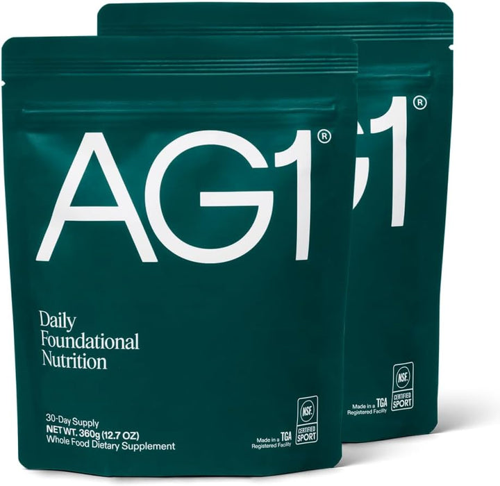 AG1 Daily Greens Powder | Multinutrient Superfood Blend | Unflavored | Vegan, Gluten Free & Keto Friendly | 75 Vitamins & Botanicals