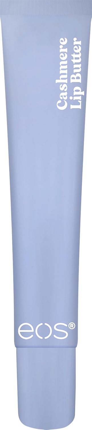 eos Cashmere Lip Butter – Vanilla Cashmere, Peptide Lip Balm with Shea, Cocoa & Argan Butters – 0.35 fl oz