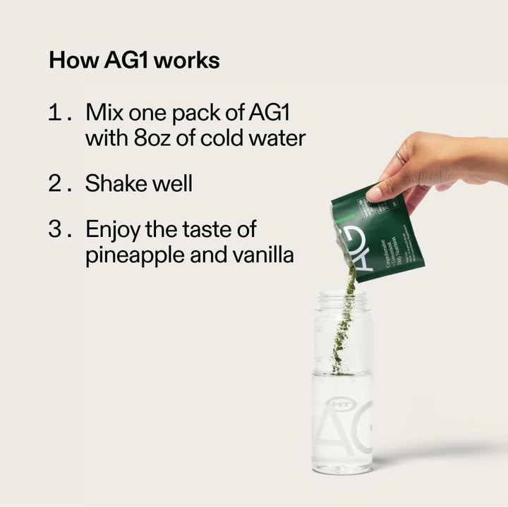 AG1 Daily Greens Powder – Ultimate Daily Whole Food Sourced All in One Greens Supplement Powder