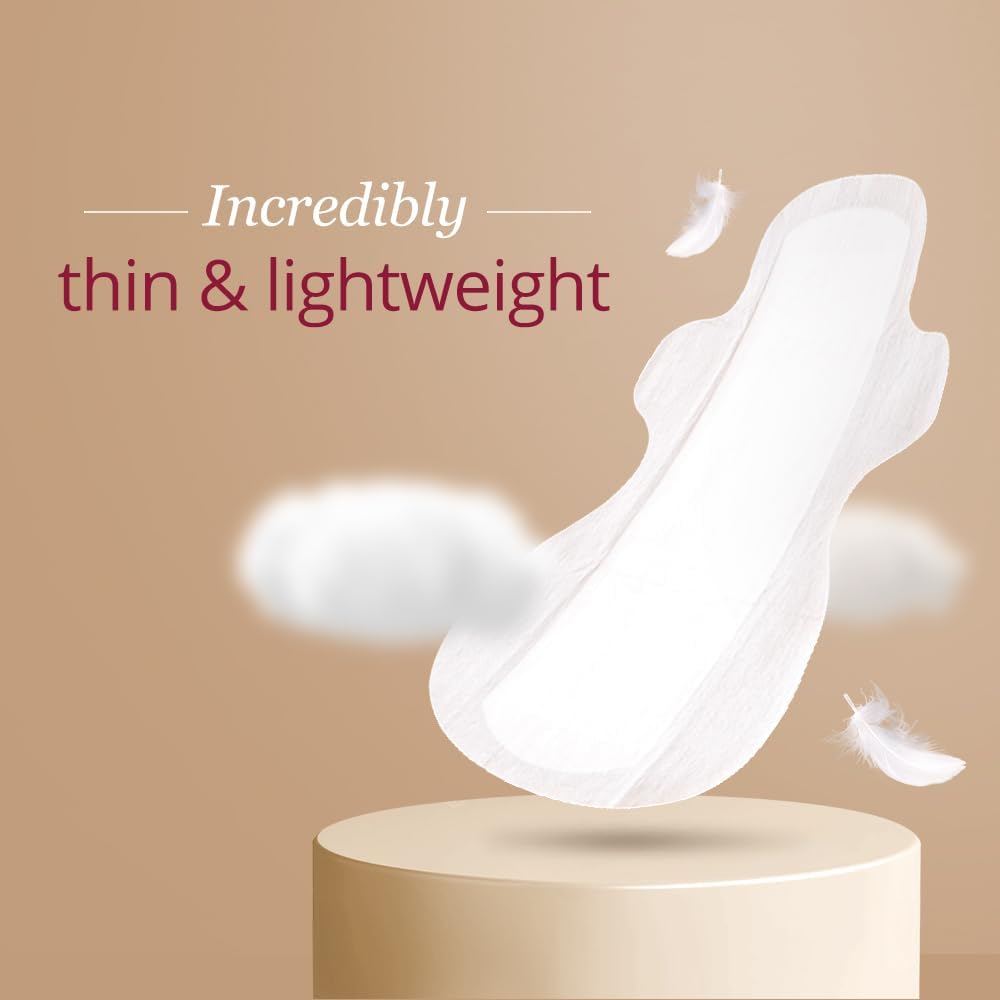 Carmesi Sensitive Sanitary Napkins with Soft Wings – Large Size, 30 Count