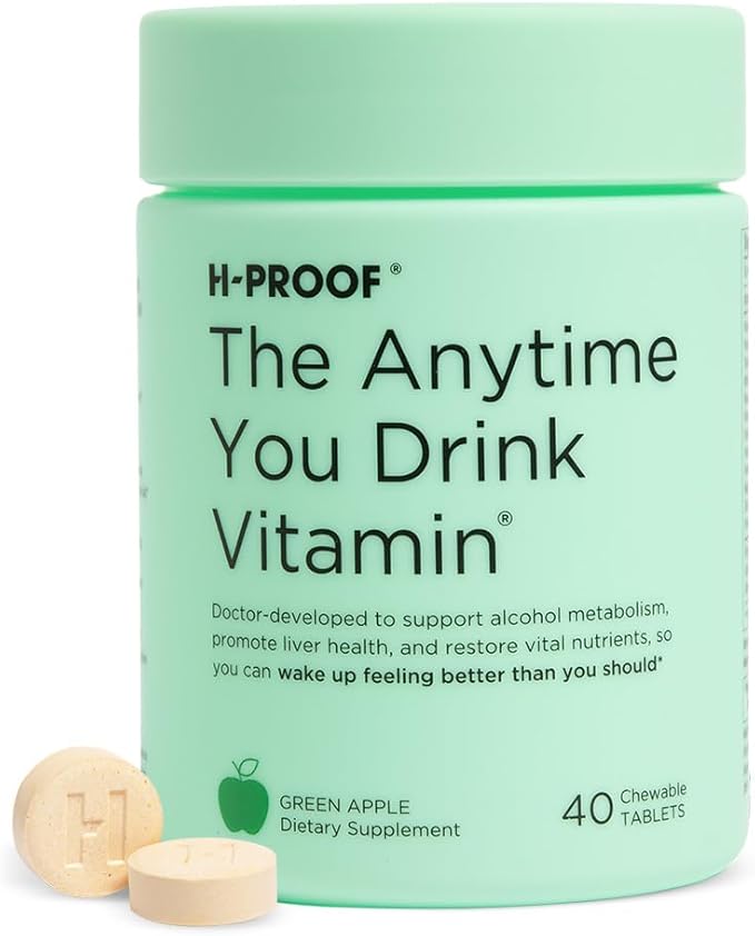 H-Proof Anytime Vitamin Chewables –  40 Tablets, Sugar-Free & Vegan