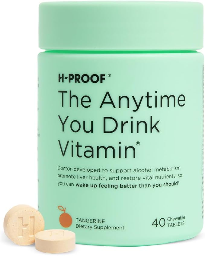 H-Proof Anytime Vitamin Chewables –  40 Tablets, Sugar-Free & Vegan