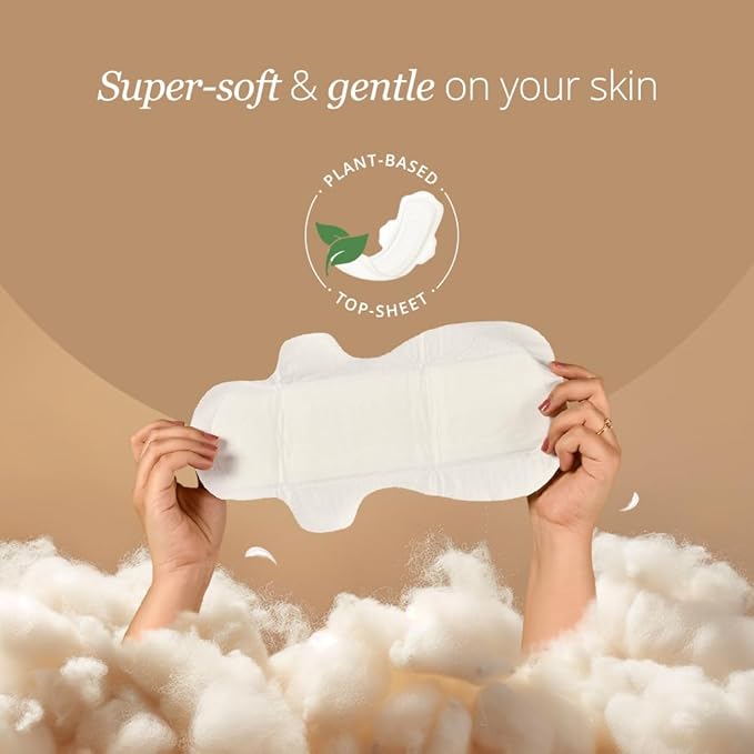 Carmesi Sensitive Sanitary Napkins with Soft Wings – Large Size, 30 Count