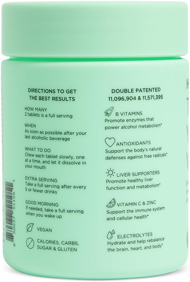 H-Proof Anytime Vitamin Chewables –  40 Tablets, Sugar-Free & Vegan