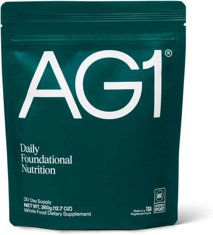 AG1 Daily Greens Powder | Multinutrient Superfood Blend | Unflavored | Vegan, Gluten Free & Keto Friendly | 75 Vitamins & Botanicals