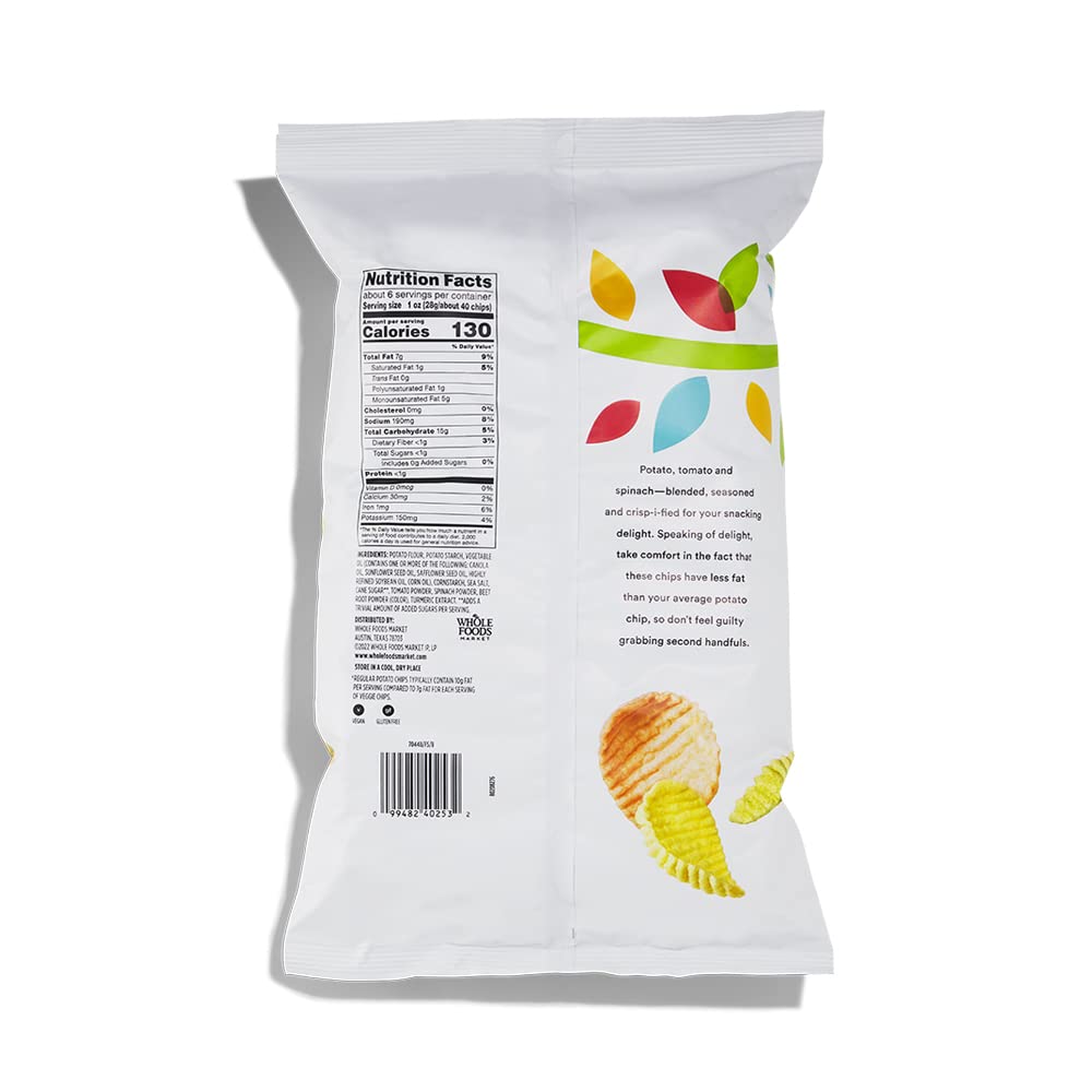 365 by Whole Foods Market, Original Veggie Chips, 6 Ounce
