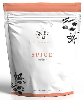 Pacific Chai Latte Powder Mix | Instant Hot, Iced or Blended Tea | 3 lb