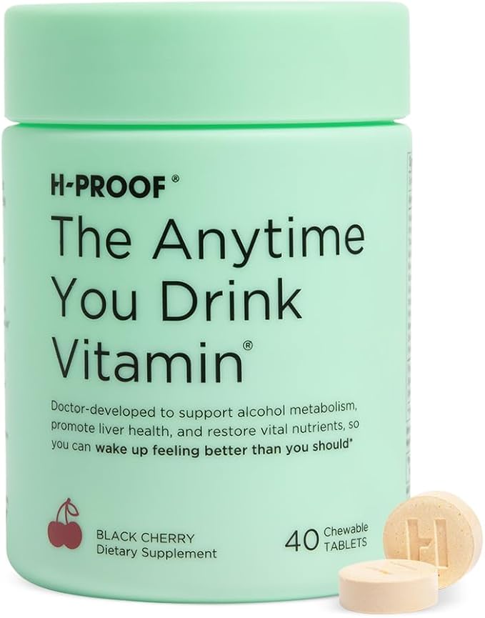 H-Proof Anytime Vitamin Chewables –  40 Tablets, Sugar-Free & Vegan