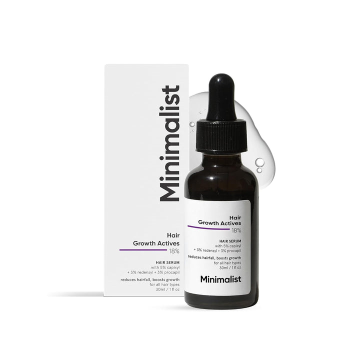 Minimalist Hair Growth Serum 30ml | 18% Actives Redensyl Anagain Procapil Capixyl Baicapil