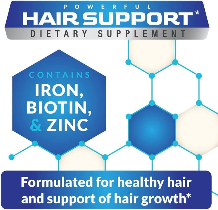 DHT Blocker Hair Growth Supplement 60 Capsules | Saw Palmetto Biotin Zinc | Hair Vitamins for Men & Women