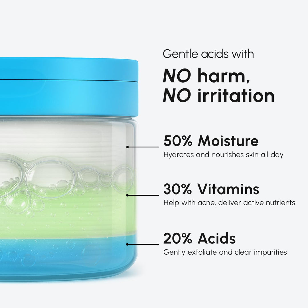 MAREE Glycolic Acid Toner Pads with Salicylic Acid – Exfoliating & Brightening Face Pads
