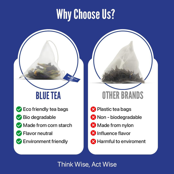 Blue Masala Tea – Butterfly Pea Flower Blend | 100% Natural Herbal Wellness Tea