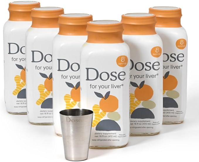 DOSE Plant-Based Wellness Drink 3 x  473ml – With Organic Milk Thistle, Turmeric & Ginger