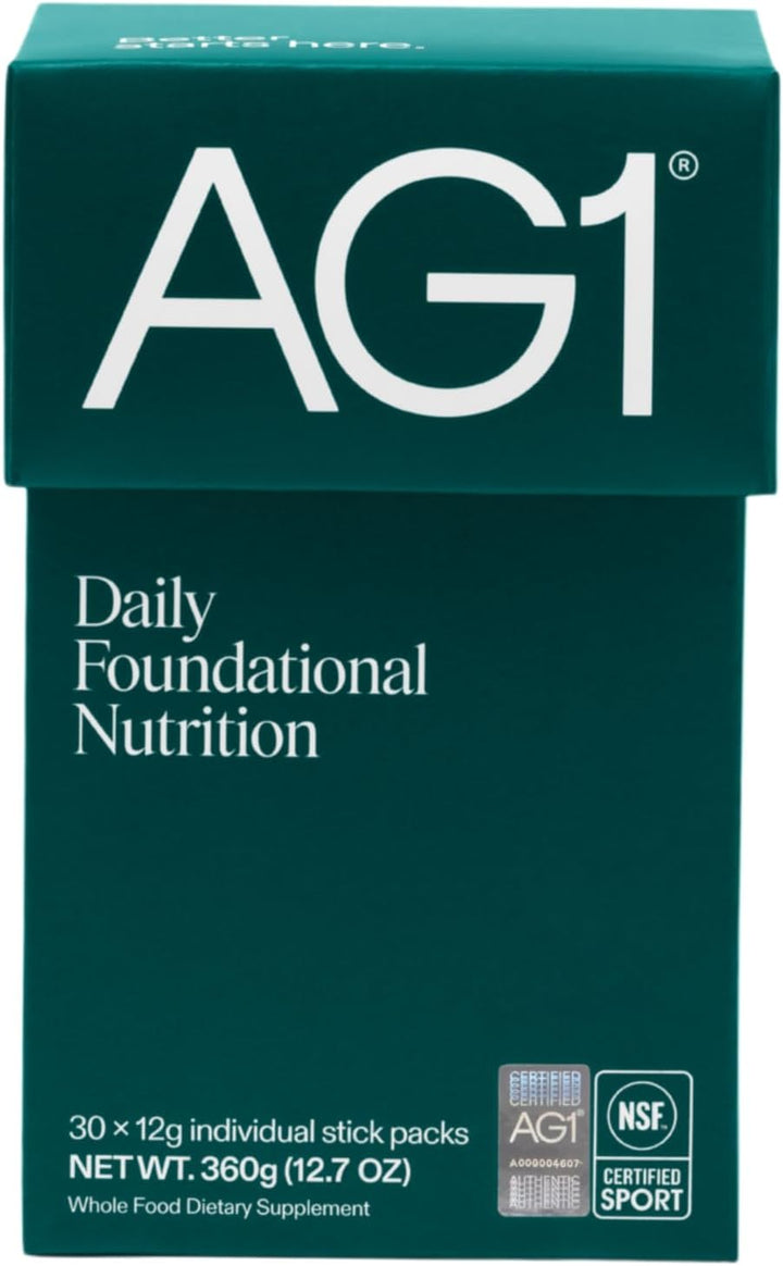 AG1 Daily Greens Powder – Ultimate Daily Whole Food Sourced All in One Greens Supplement Powder |  75 Vitamins & Botanicals