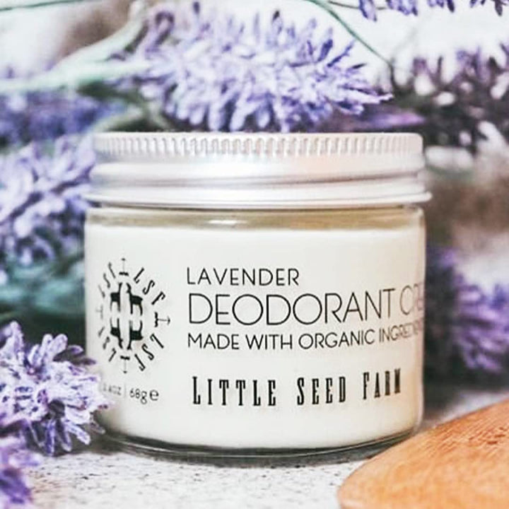 Little Seed Farm Natural Deodorant Cream - Lavender, Aluminum & Baking Soda Free, 2.4 oz