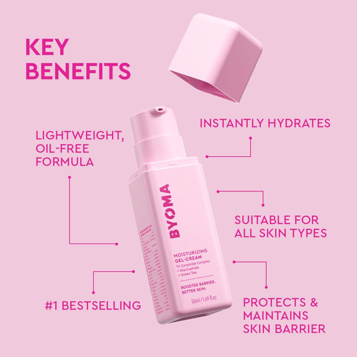 BYOMA Moisturizing Gel Cream - Barrier Repair Face Moisturizer - 50ml / 1.69 fl. oz