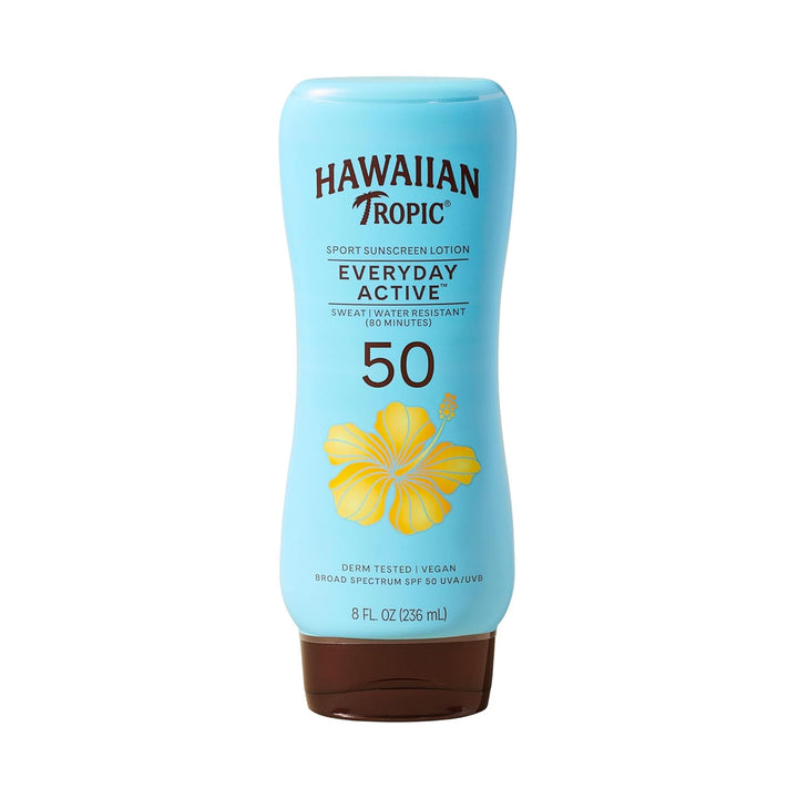 Hawaiian Tropic Everyday Active Sunscreen Lotion SPF 50, 236ml – Ultra-Light & Sweat-Resistant