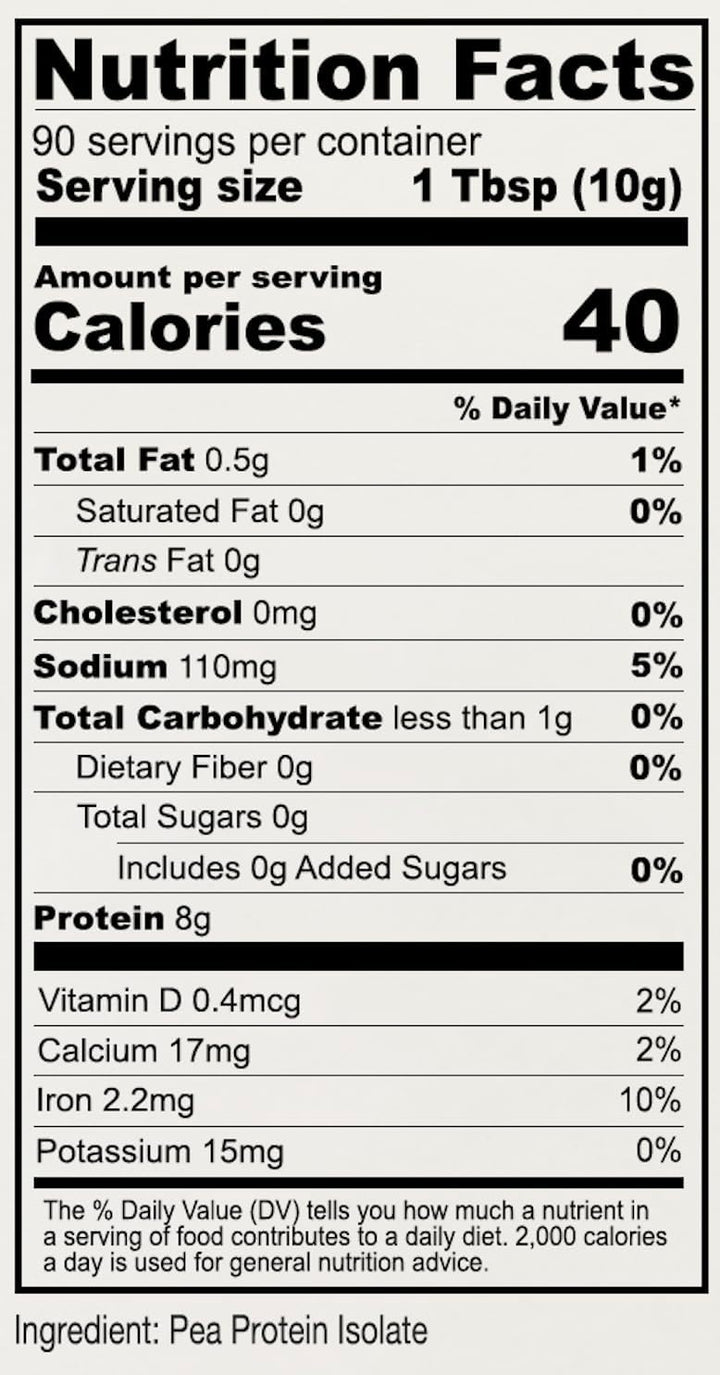 Anthony's Premium Pea Protein Isolate, Unflavored, 2 lb