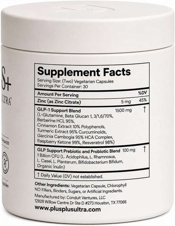 GLP-1 Balance Formula | Herbal & Probiotic Blend | 60 Capsules
