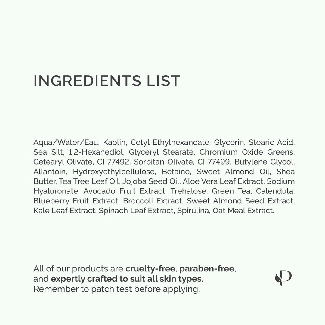 Plantifique Korean Clay Mask | Hydrating Mud Mask with Avocado & Superfoods | Vegan & Dermatologist Tested | 100ml