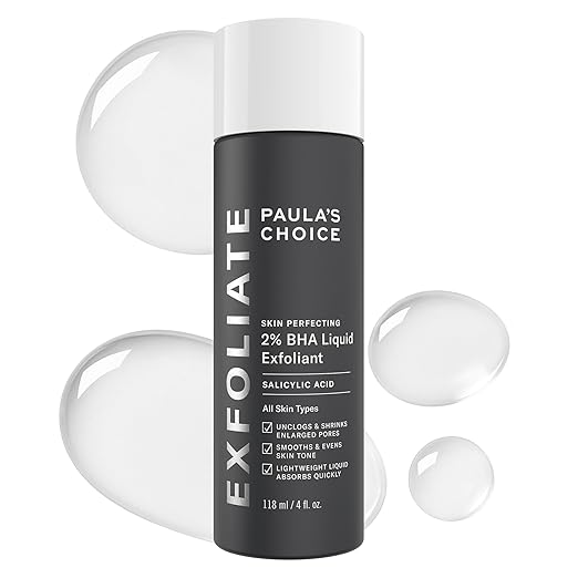 Paula's Choice SKIN PERFECTING 2% BHA Liquid Salicylic Acid Exfoliant-Facial Exfoliant for Enlarged Pores, Wrinkles & Fine Lines and Suitable for Blackhead-Prone Skin