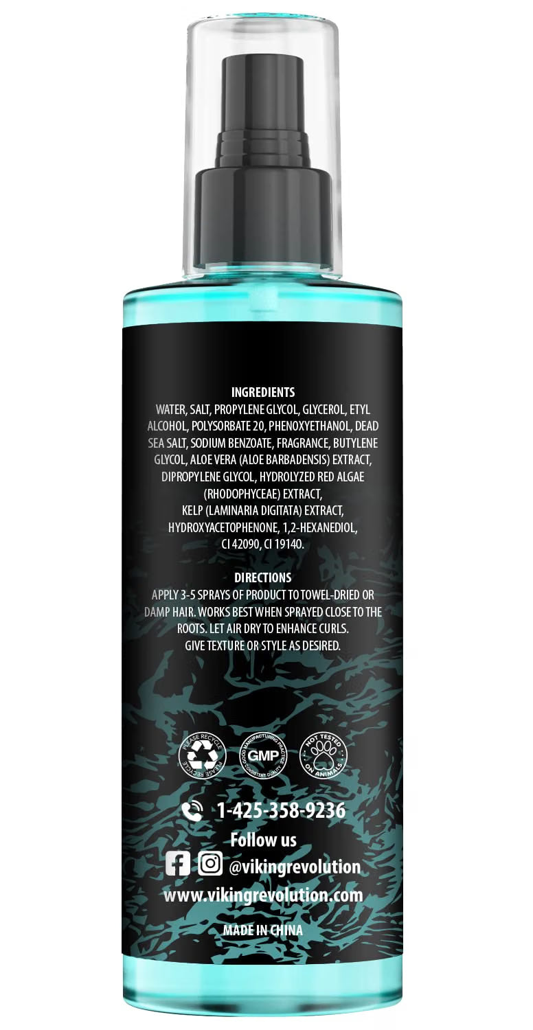 Viking Revolution Men's Sea Salt Hair Texturizing Spray (250ml)