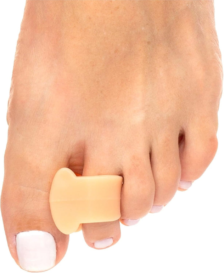 ZenToes Gel Toe Separators for Overlapping Toes & Bunions – Big Toe Alignment Corrector & Spacer – 4 Pack