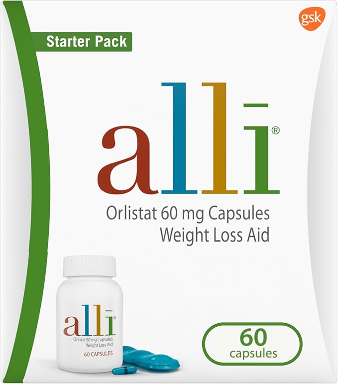 alli Orlistat 60mg Capsules Starter Pack – Weight Management Support, 60 Count