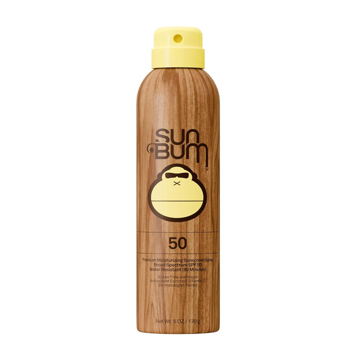 Sun Bum Original SPF 50 Sunscreen Body Spray, 177ml – Moisturizing UVA/UVB Protection with Vitamin E