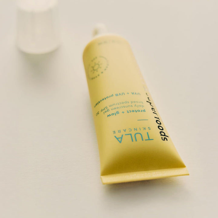 TULA Skin Care Protect + Glow SPF 30 Sunscreen Stick, 37g – Blue Light & Pollution Protection, No White Cast