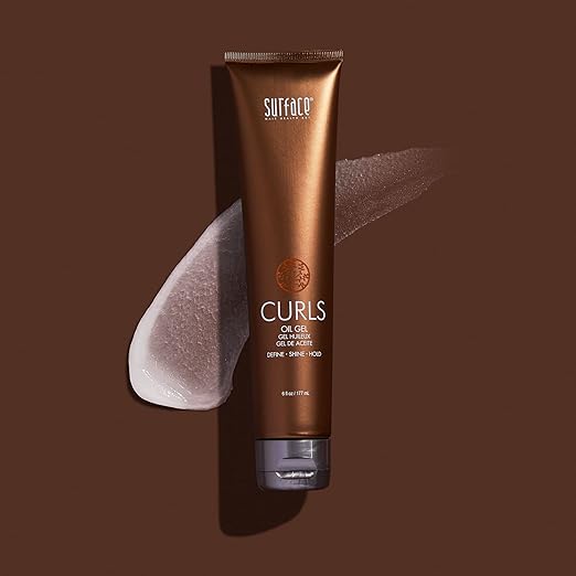 SURFACE Hair - Curls Oil Gel – Defines, Adds Shine, and Provides Frizz Free Style Longevity - 6 fl oz