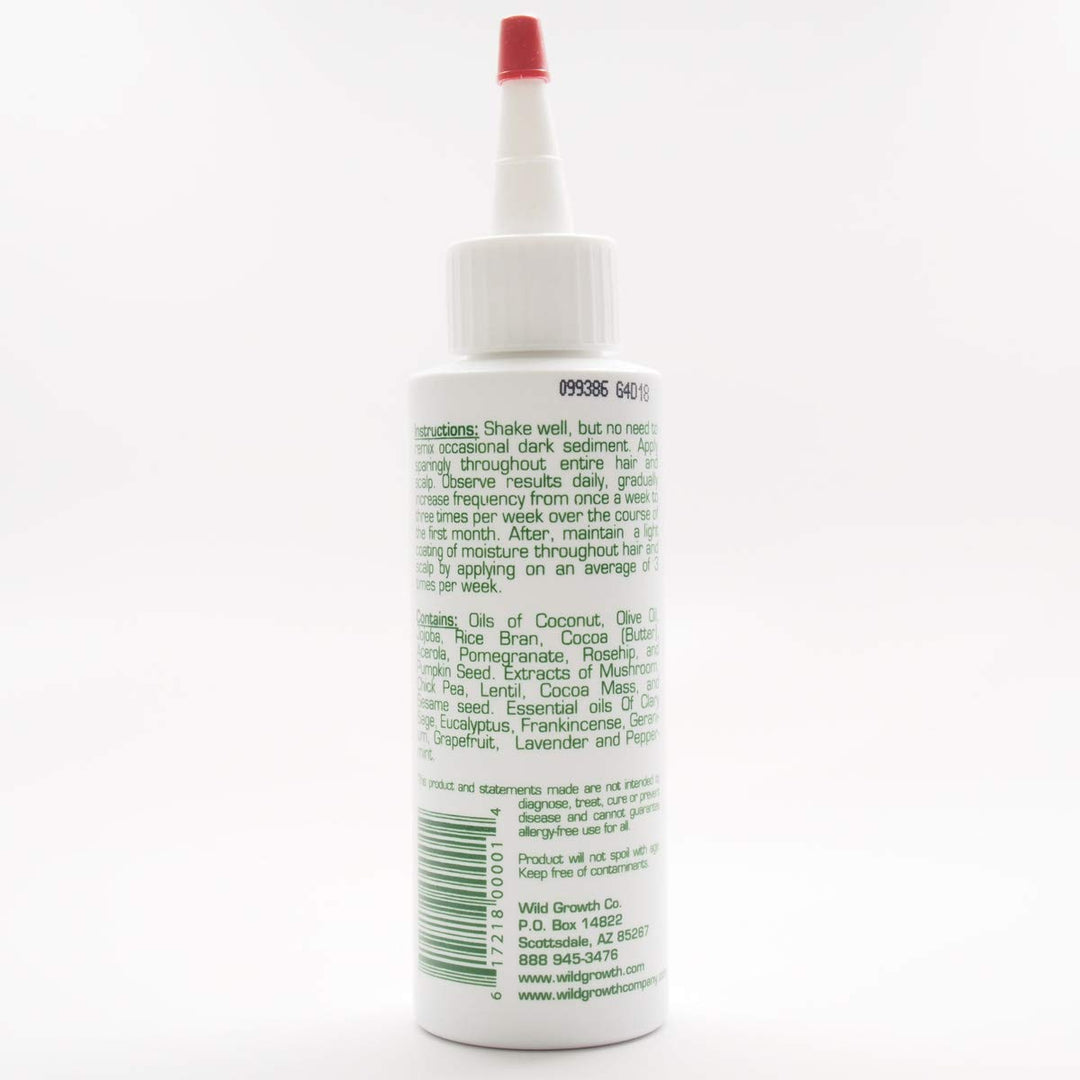 Wild Growth Hair Oil – Promotes Thick Long Hair, Softens & Detangles, Concentrated Formula, 4 oz (118 ml)