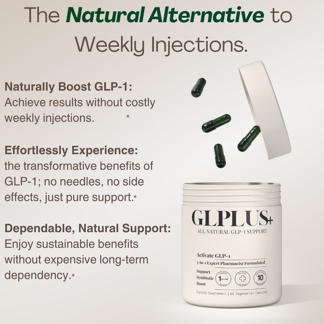 GLP-1 Balance Formula | Herbal & Probiotic Blend | 60 Capsules
