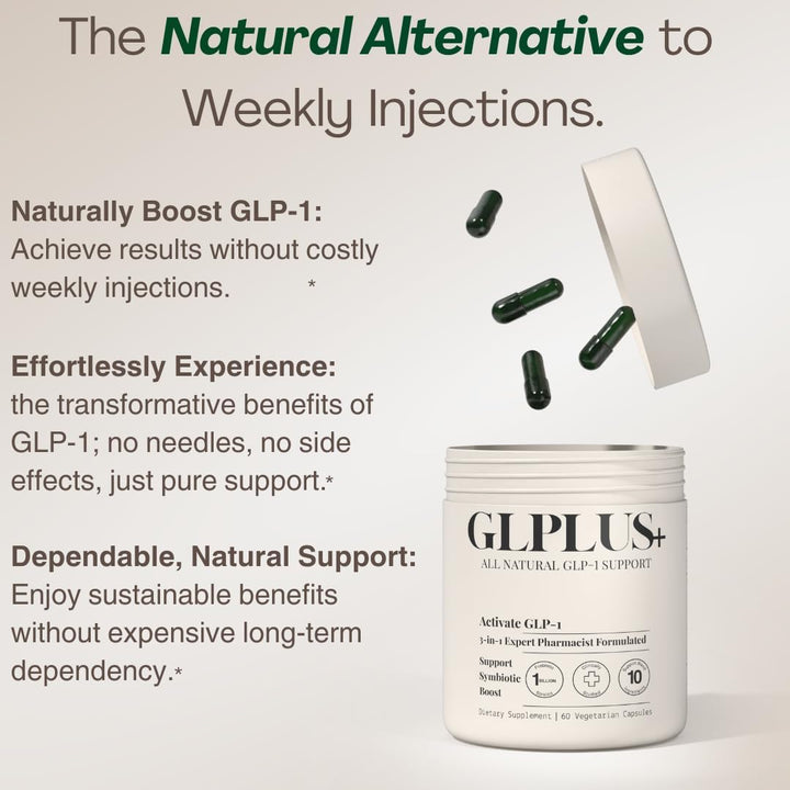 GLP-1 Balance Formula | Herbal & Probiotic Blend | 60 Capsules