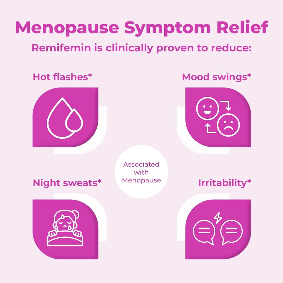 Remifemin Menopause Relief Tablets – Black Cohosh, Hormone-Free Support for Hot Flashes & Night Sweats – 120 Tablets