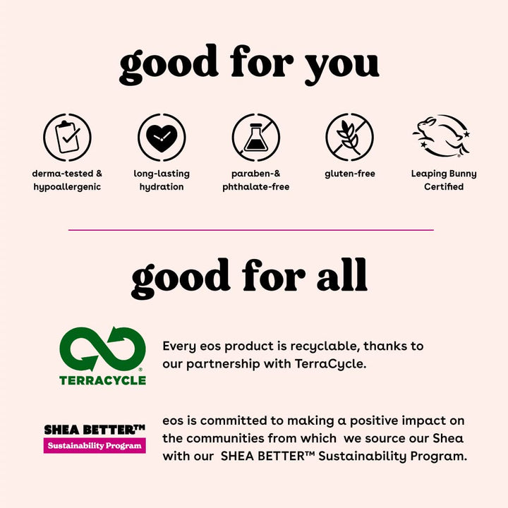Product label with sustainability certifications and branding on a white background