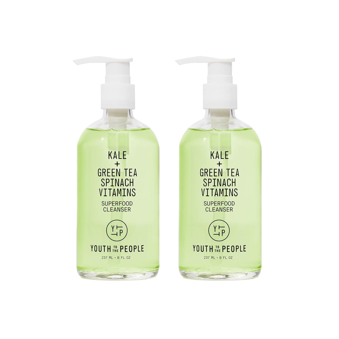 Superfood Facial Cleanser with Kale & Green Tea – Daily Face Wash for Clean & Fresh Skin